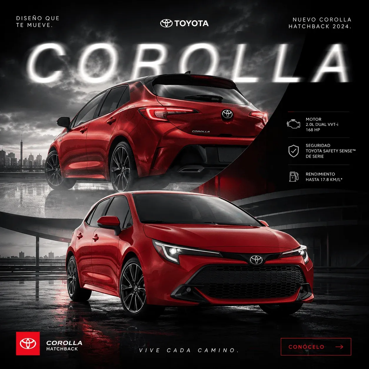 Toyota Corolla pieza principal